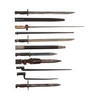 Group of 7 Bayonets; 19th century through WWII