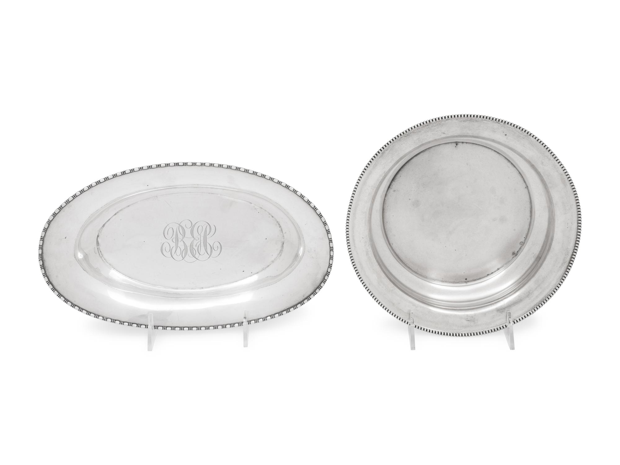 Two American Silver Hollowware Articles