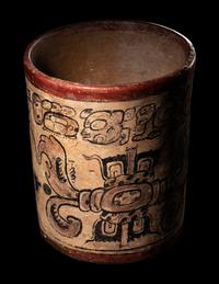 A Maya Codex Style Cylinder Vessel