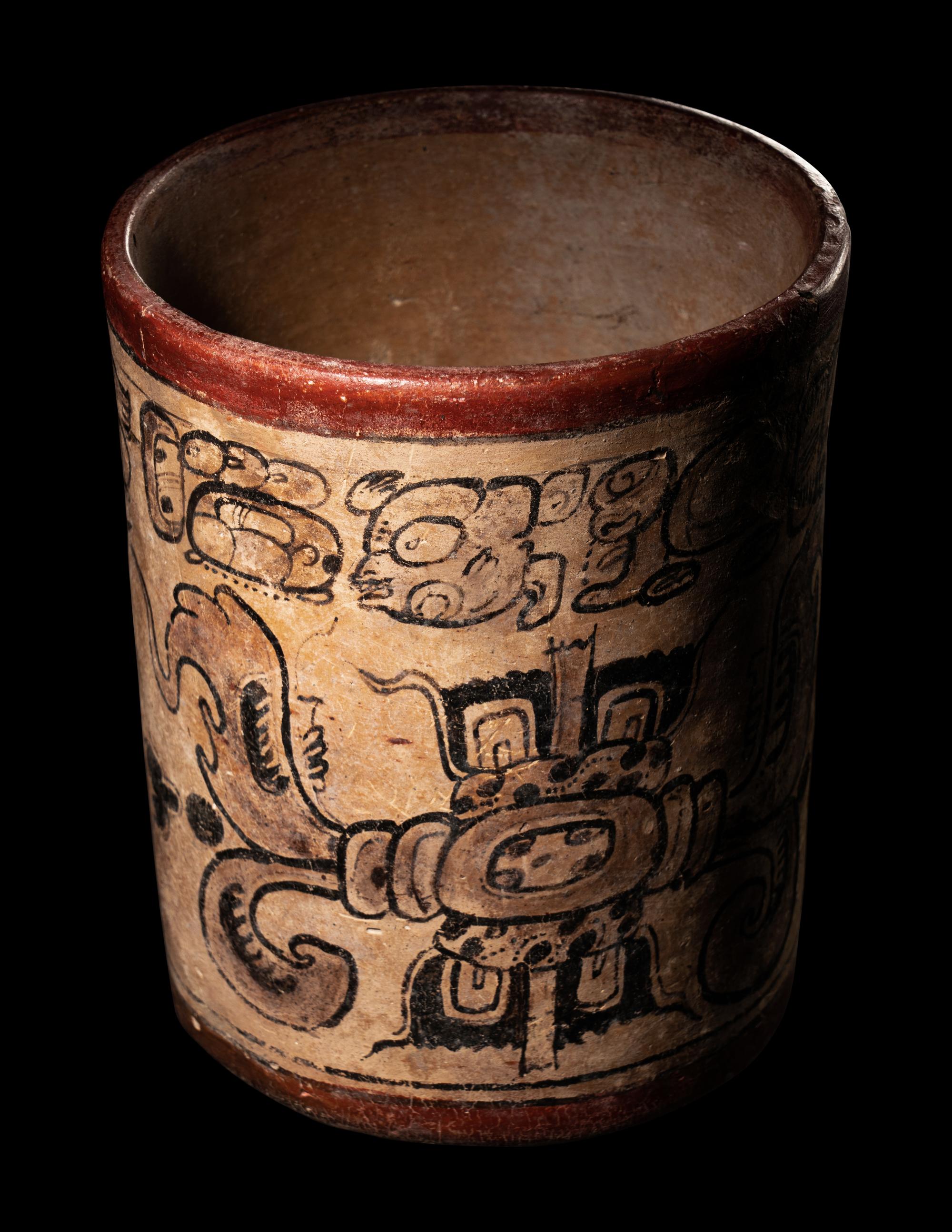 A Maya Codex Style Cylinder Vessel
