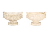 Four Cast Stone And Resin Planters