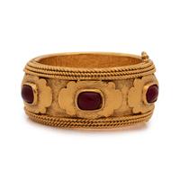 Chanel Stone Set Cuff Bracelet, 1980s