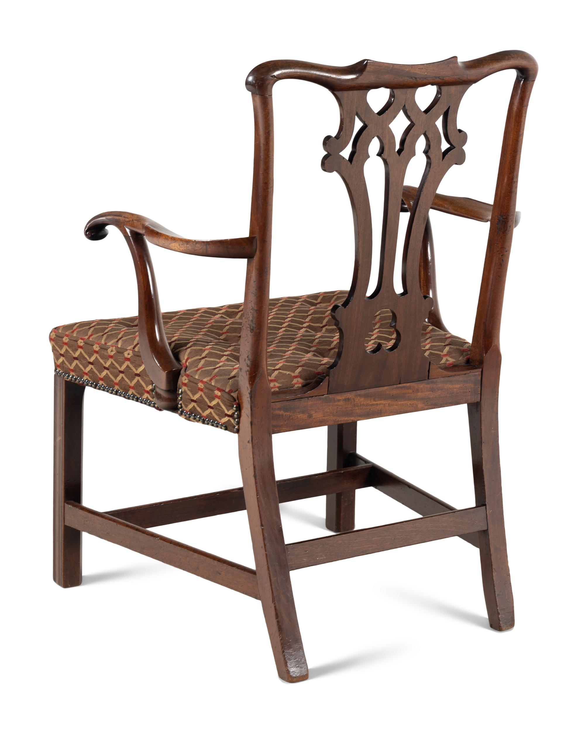 A George III Mahogany Armchair