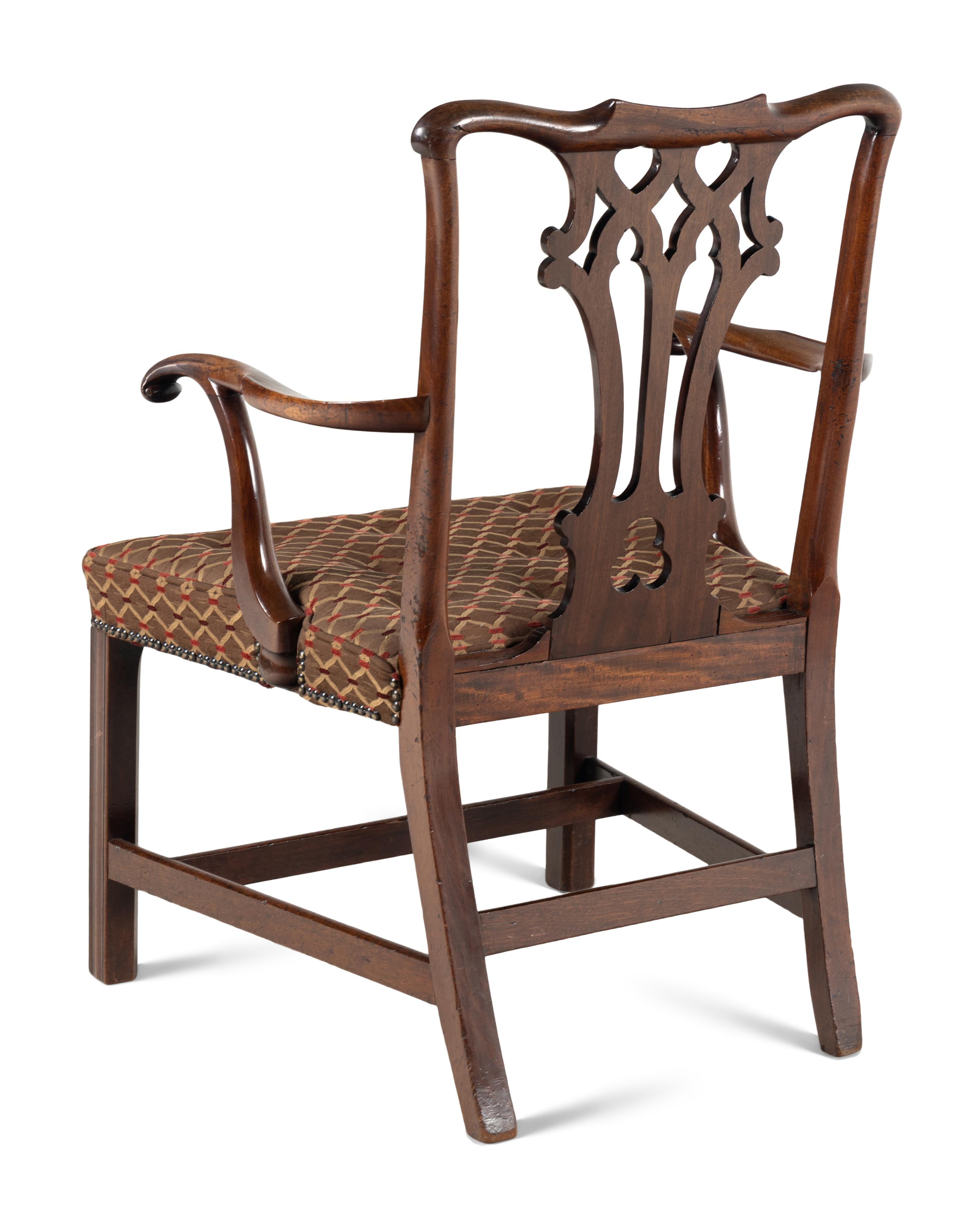 A George III Mahogany Armchair