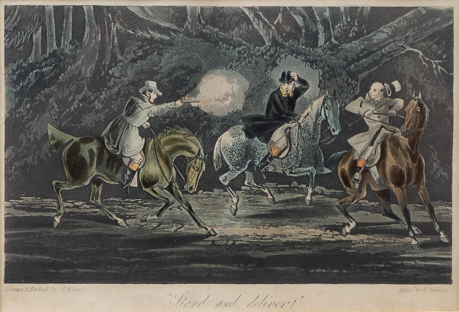 Four English Framed Color Engravings