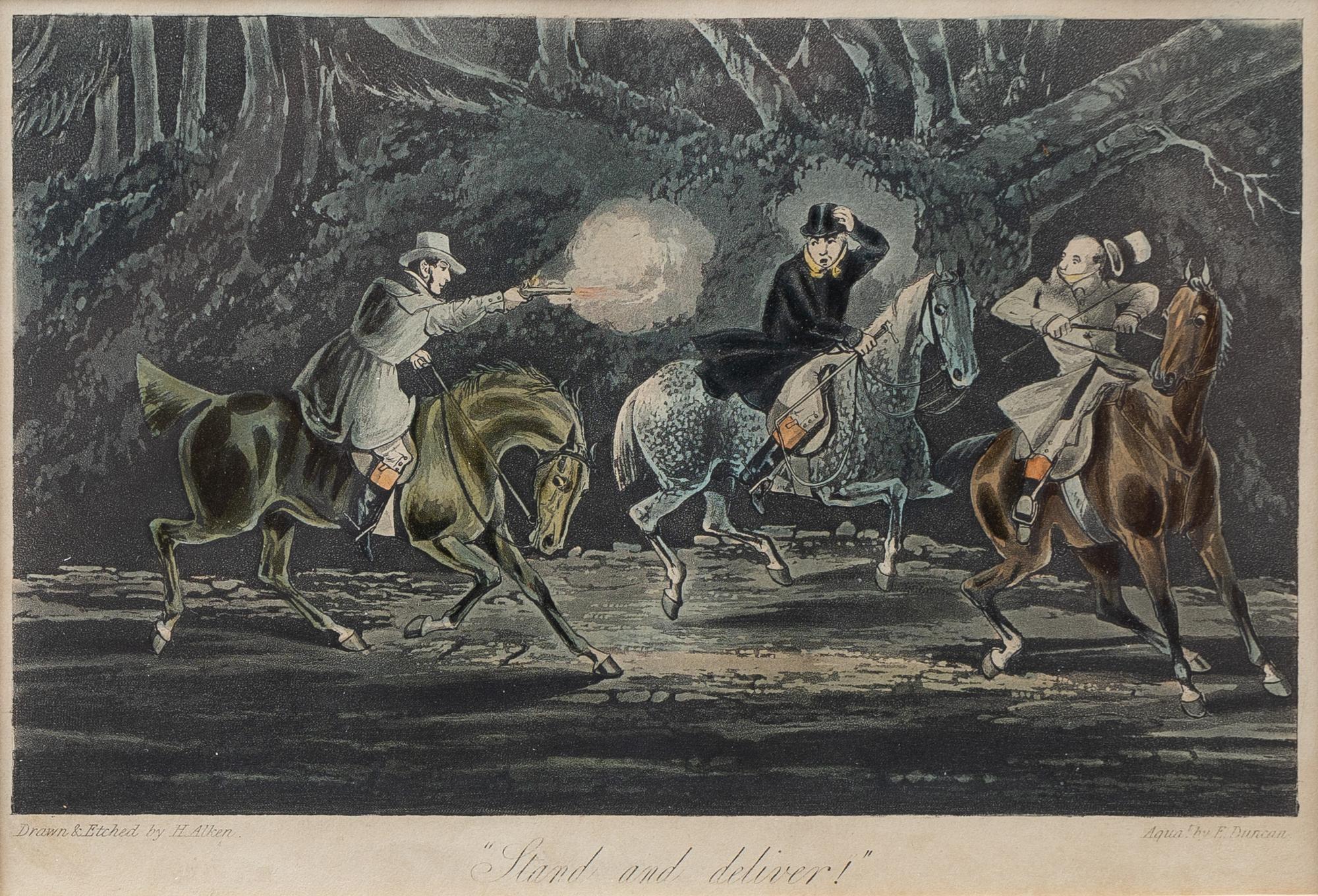 Four English Framed Color Engravings