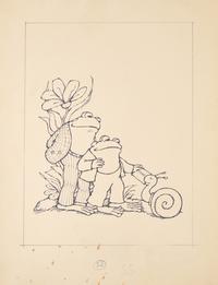 [Children's & Illustrated] Lobel, Arnold. Original Illustration of Frog and Toad