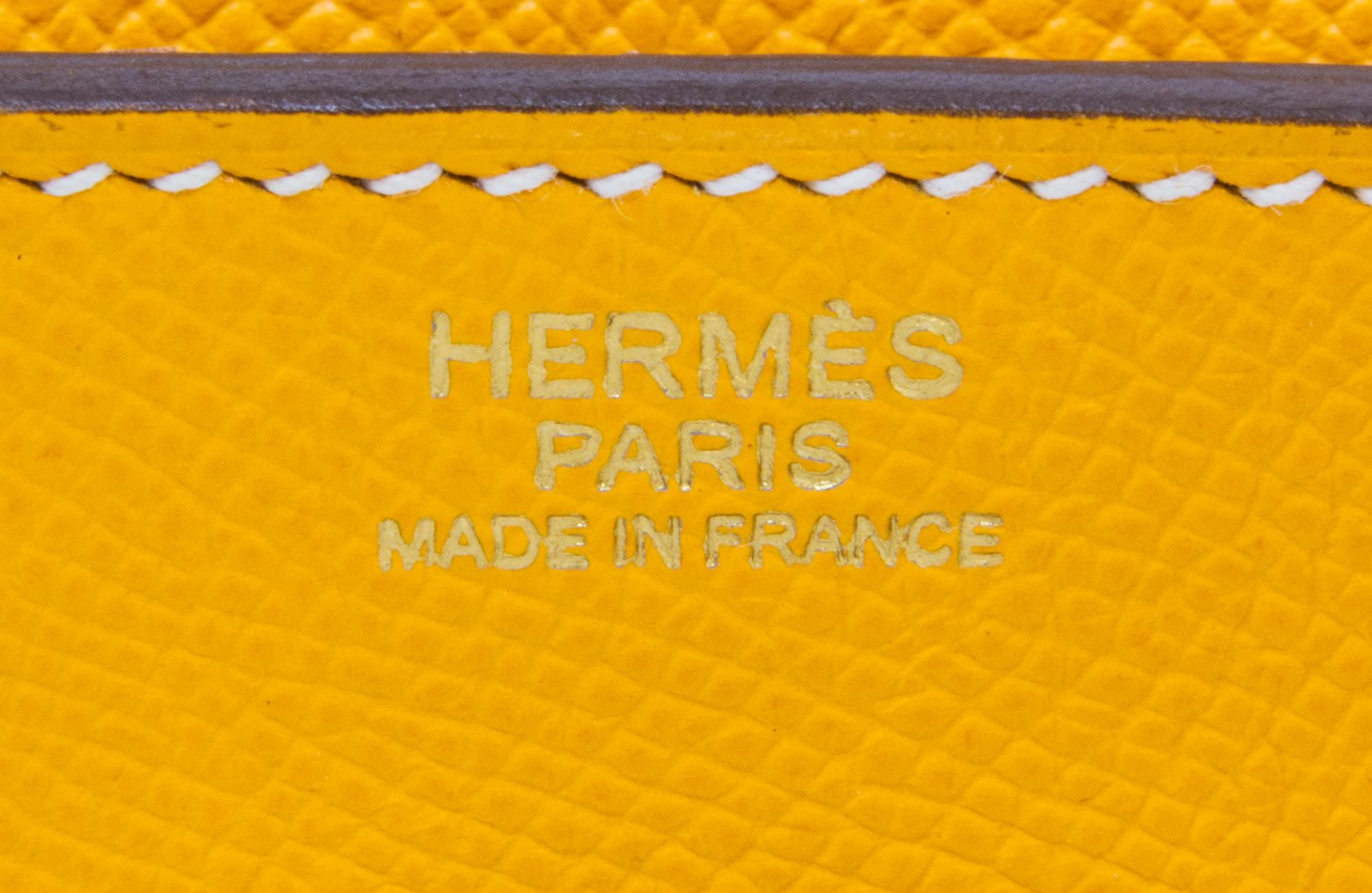 An Hermes Bicolor Jaune d'Or Epsom 30cm Birkin Handbag, 12" x 8.5" x 6".