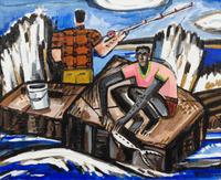 David Bates, (American, b. 1952), Freeport I, 1993
