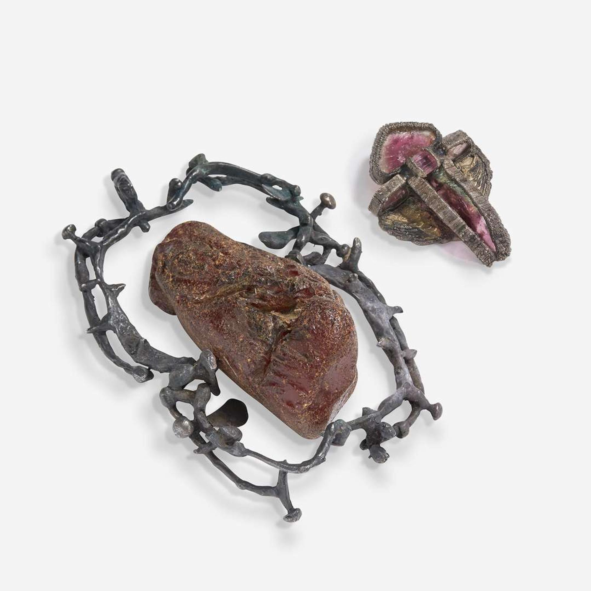 Modernist Jewelry Owned by Louise Nevelson Two Pendants, circa 1960s