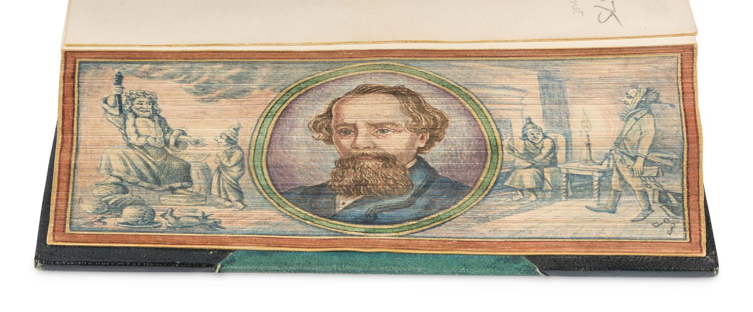 [FORE-EDGE PAINTINGS]. A group of 4 mid-to-late-19th-century works, comprising: