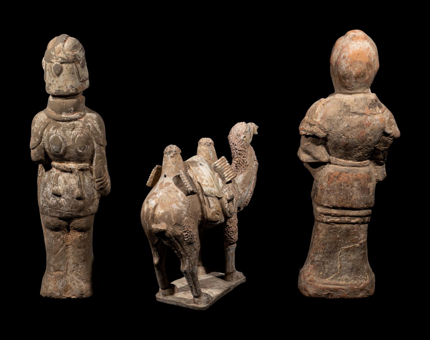 Three Chinese Pottery Figures
