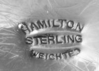 A Collection of American Silver Articles, Various Makers, comprising a pair of candlesticks and a compote, Gorham Mfg. Co., a creamer a
