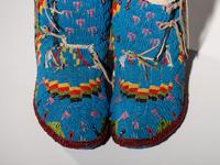 Sioux Fully Beaded Hightop Moccasins
