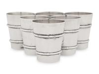 A Set of Six American Silver Cups