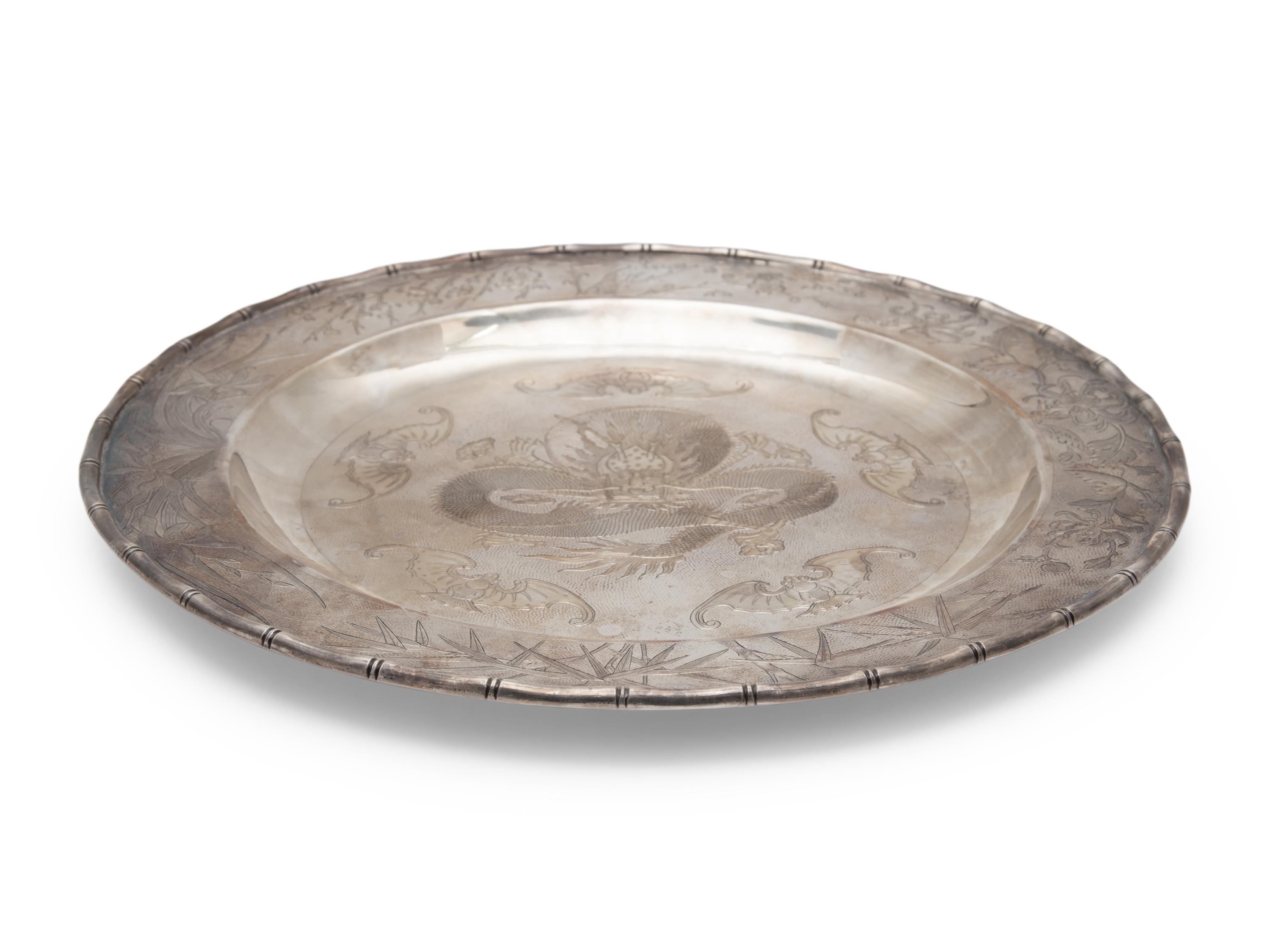 A Chinese Export Silver Plate