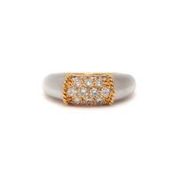 VAN CLEEF & ARPELS, BICOLOR GOLD AND DIAMOND 'PHILIPPINE' RING