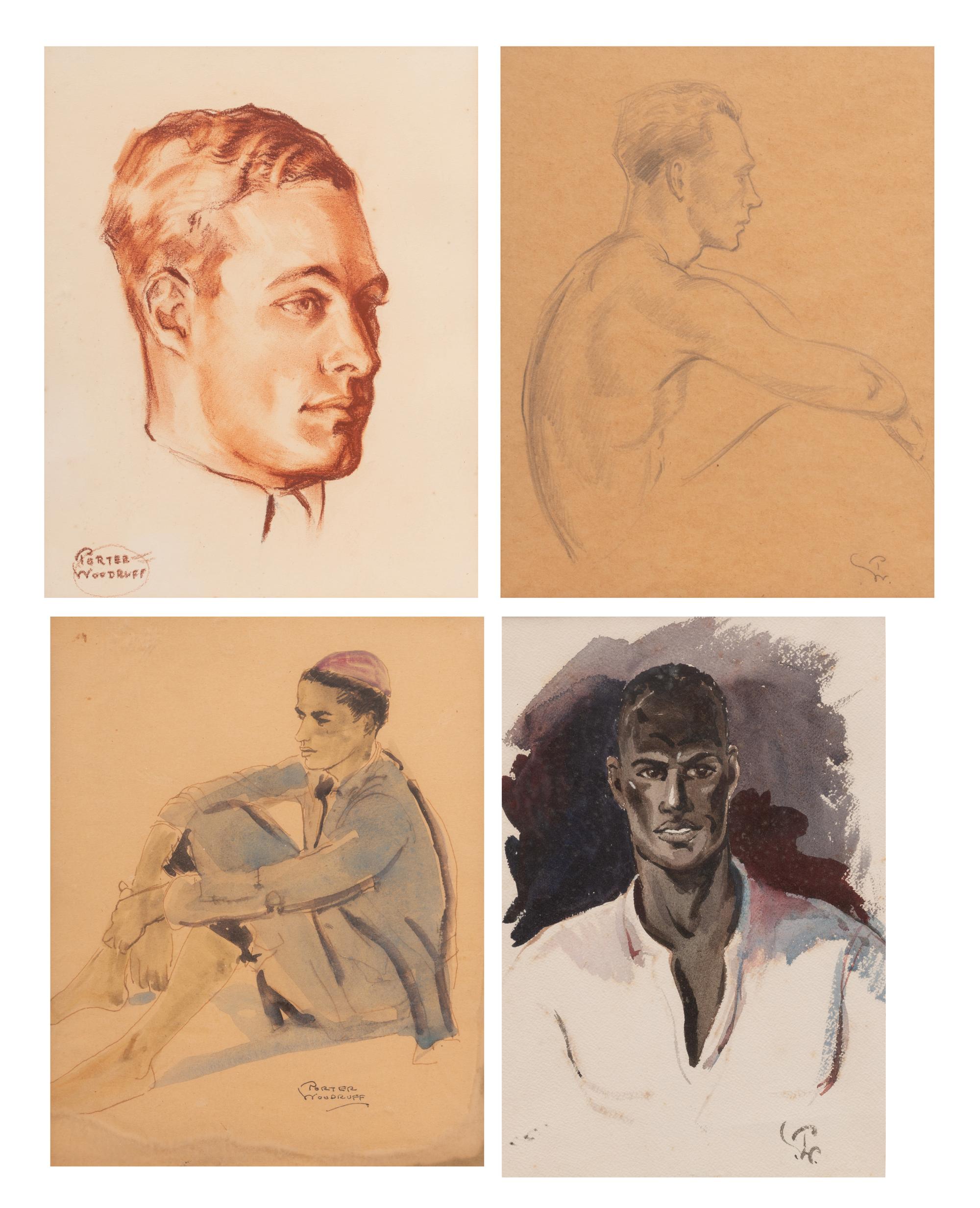 A Group of Four Portraits