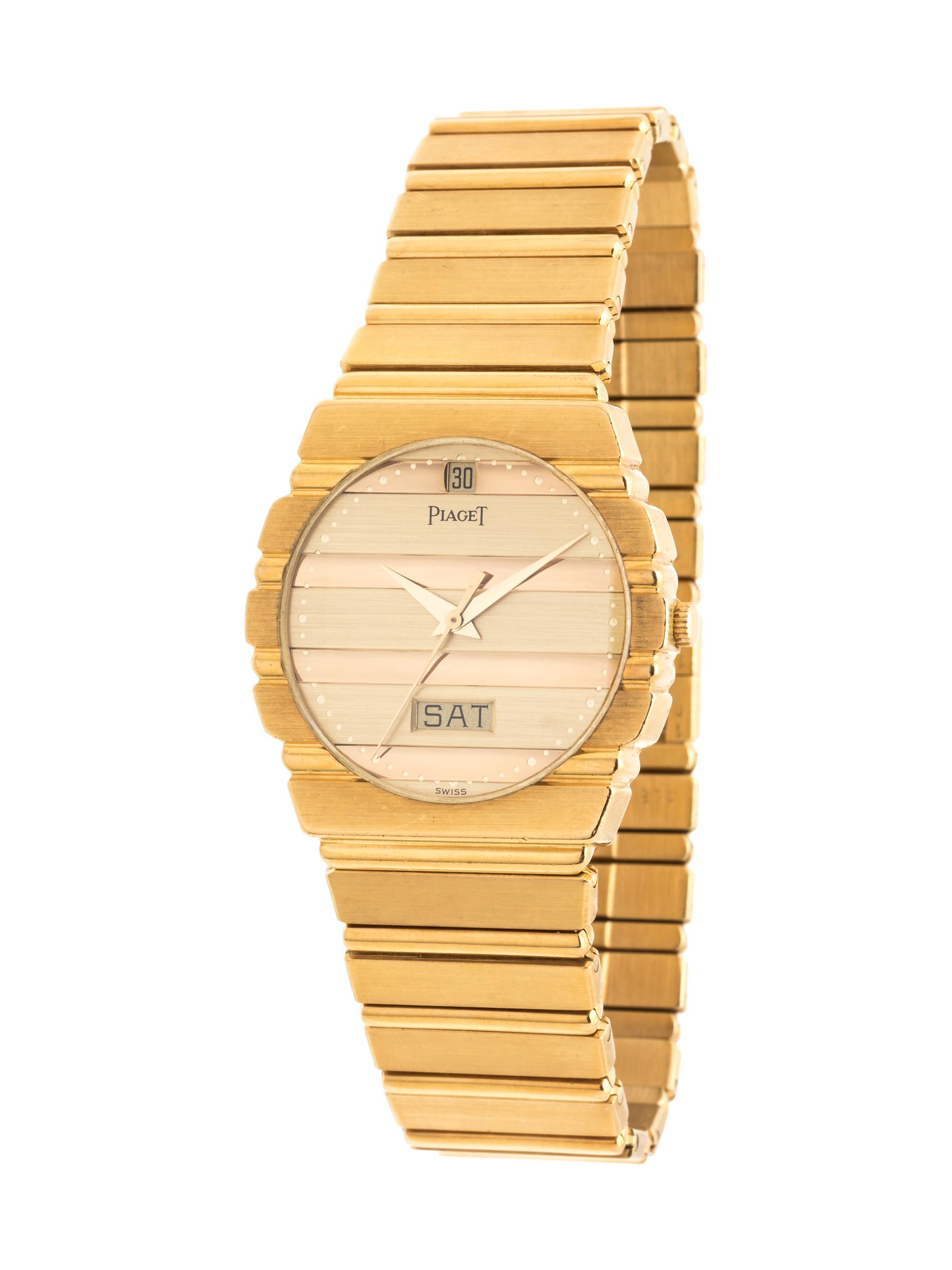 PIAGET, 18K YELLOW GOLD 'POLO' WRISTWATCH