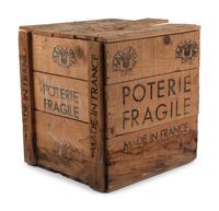 Visage au nez noir (A.R. 609), including original wooden crate from Madoura, 1969