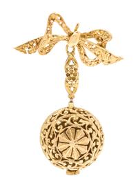 An 18 Karat Yellow Gold Lapel Watch, Endir, 12.60 dwts.