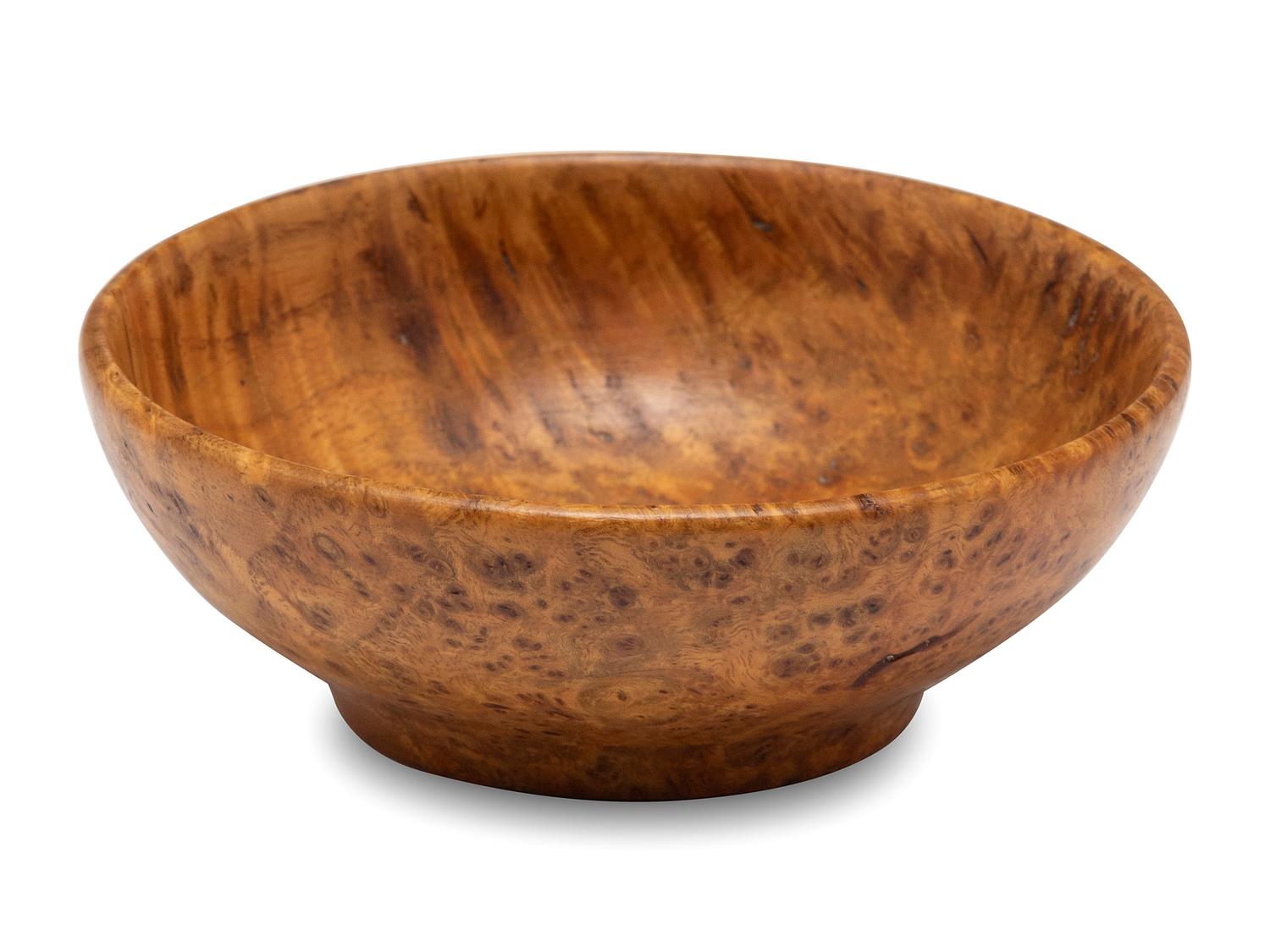 A Miniature Burlwood Dough Bowl, 19th Century