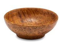 A Miniature Burlwood Dough Bowl, 19th Century