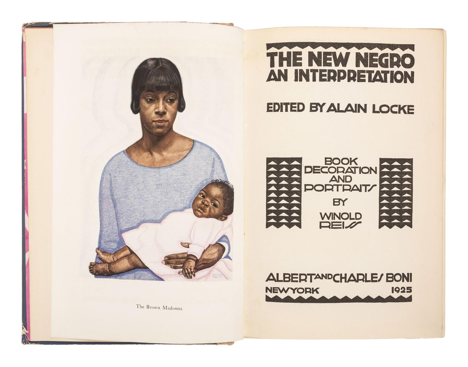 [AFRICAN AMERICANA - LITERATURE]. LOCKE, Alain, ed. The New Negro, an Interpretation . New York: Albert & Charles Boni, 1925.