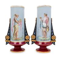 A Pair of Paris Porcelain Vases