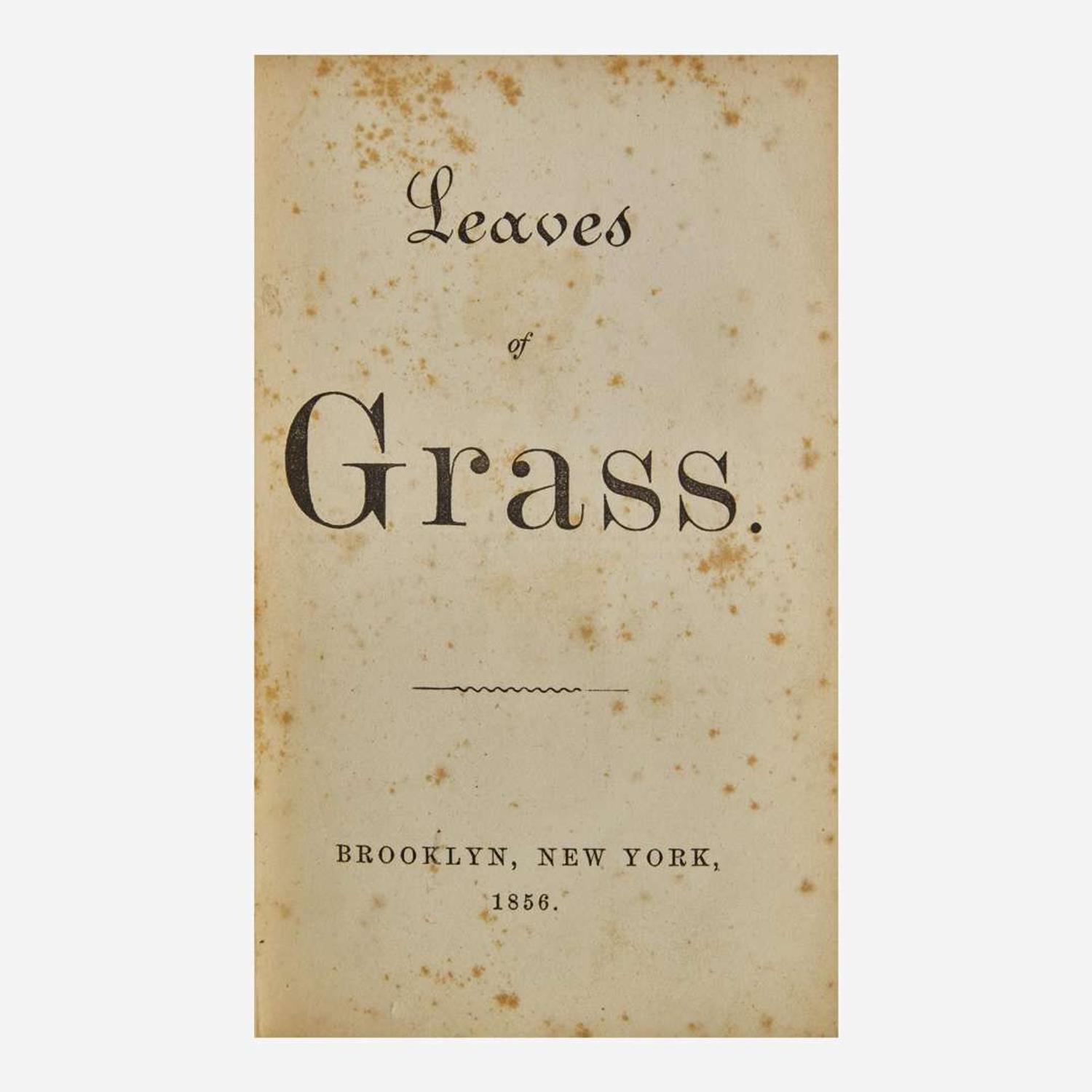 [Literature] (Whitman, Walt) Leaves of Grass