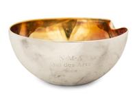 A Tiffany and Co. Silver and Vermeil Thumbprint Bowl Designed by Elsa Peretti