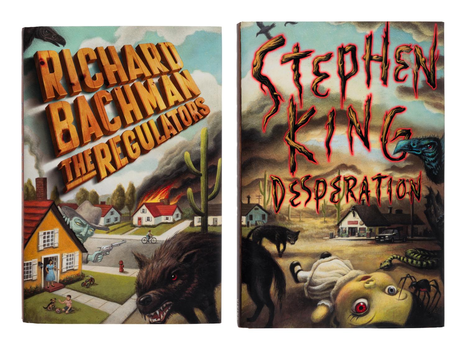 KING, Stephen ("Richard Bachman") (b. 1947). The Regulators . New York: Dutton, 1996.