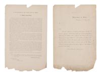 LINCOLN, Abraham (1809-1865). By the President of the United States. A Proclamation . Washington, D.C.: Department of State, 9 May 1863.