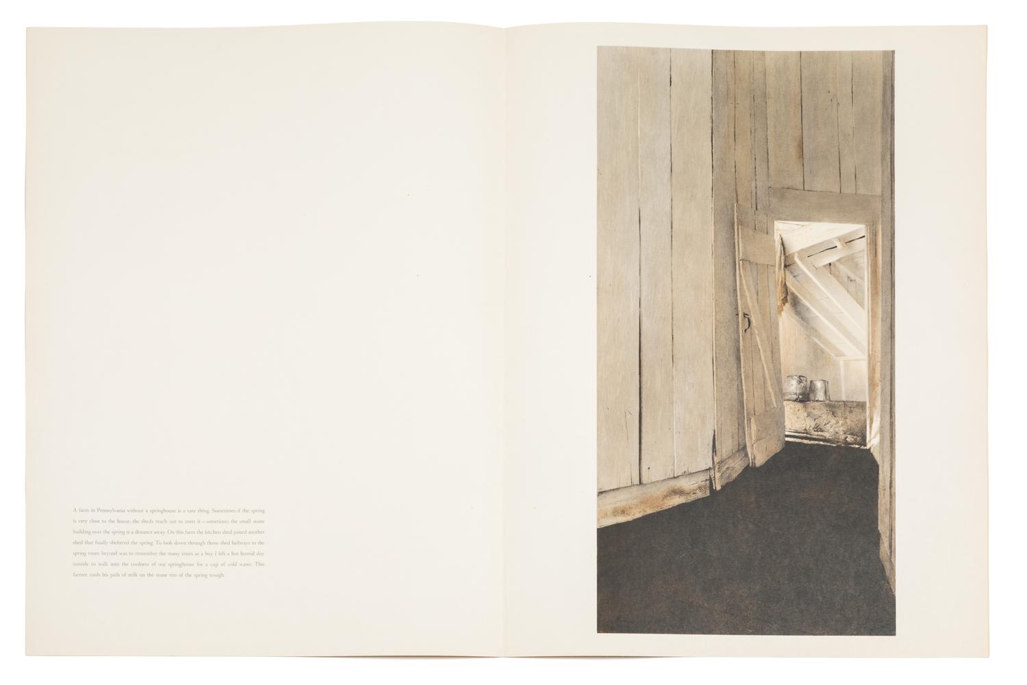 Andrew Wyeth, (American, 1917-2009), A group of four works: Cooling Shed, Christina Olsen, The Oak, and Young America