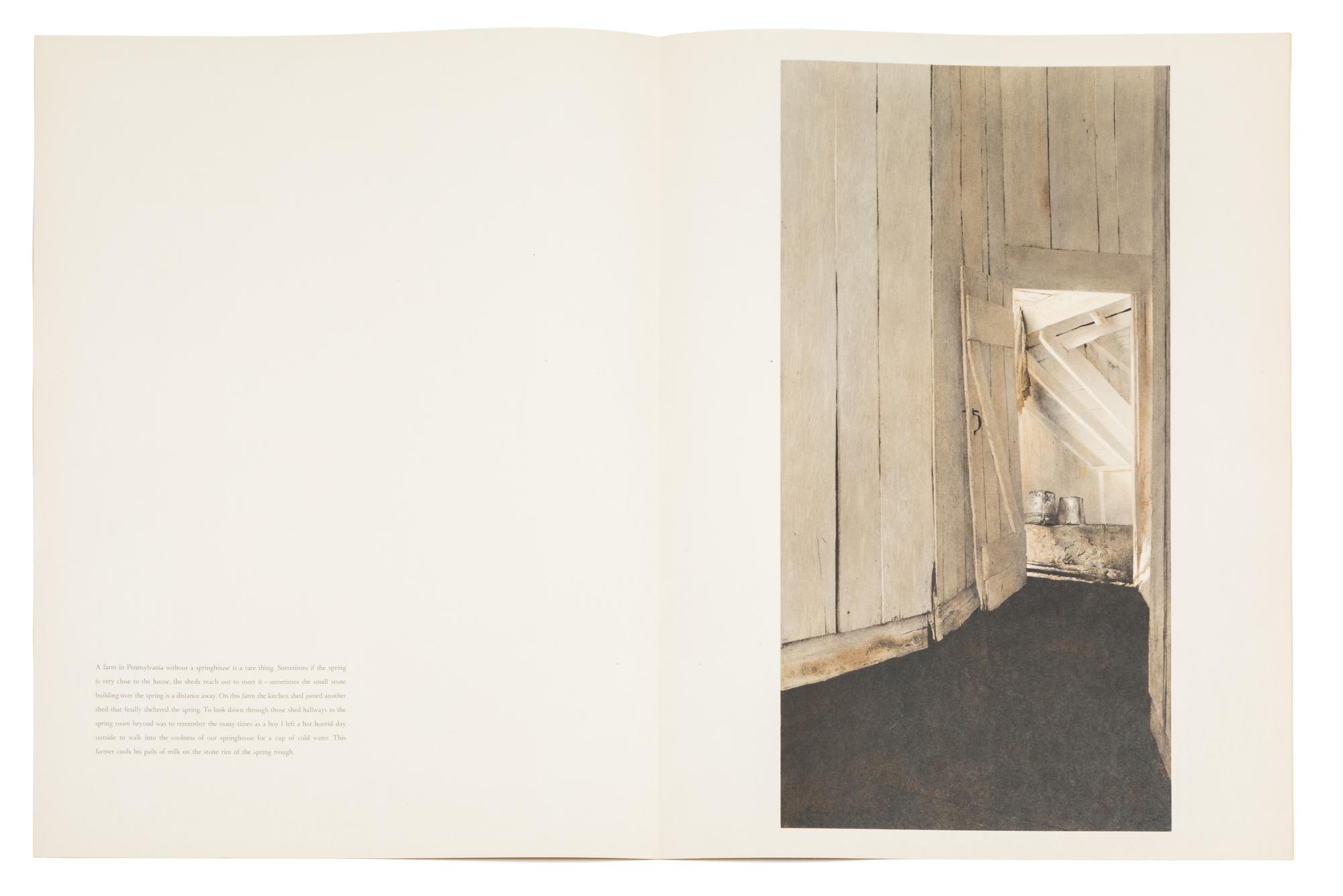 Andrew Wyeth, (American, 1917-2009), A group of four works: Cooling Shed, Christina Olsen, The Oak, and Young America