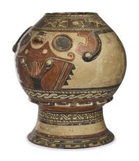A Choratega Polychrome Effigy Vessel