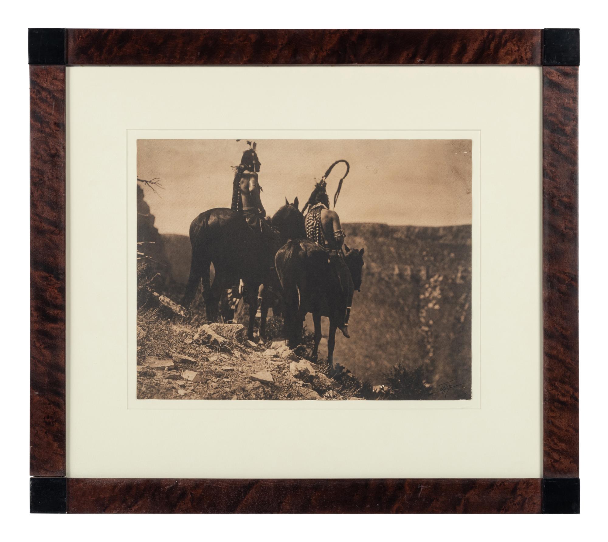 Edward S. Curtis (1868-1952) The Look Out – Apsaroke, 1905