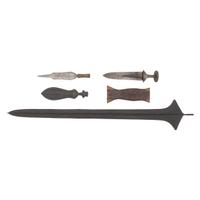 Three Congolese Knives and a Liganda Currency Spear