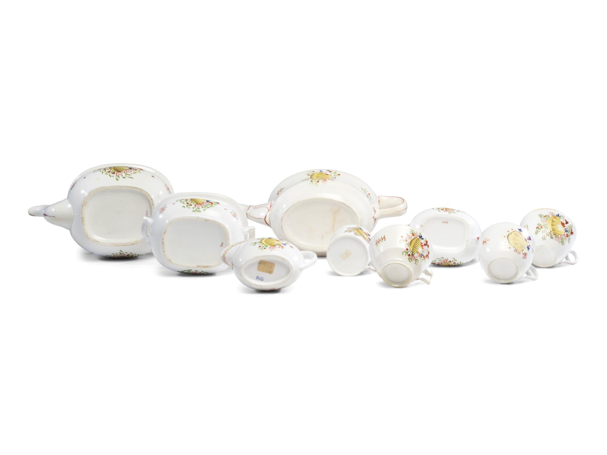 A New Hall Porcelain Tea Service