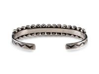 Navajo or Zuni Silver and Turquoise Cuff Bracelet