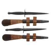Lot of Two Fairbairn-Sykes Commando Knives with Scabbards