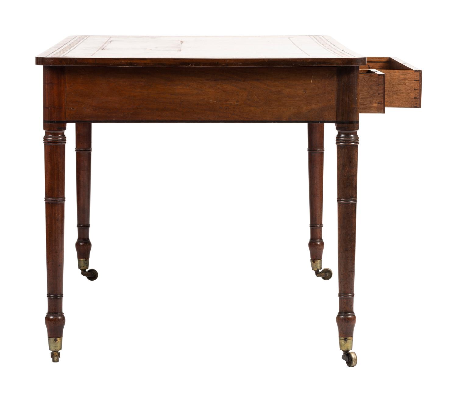 A George III-Style Mahogany Library Table