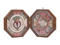 A Shellwork Double Sailor's Valentine, Likely Barbados, 19th Century