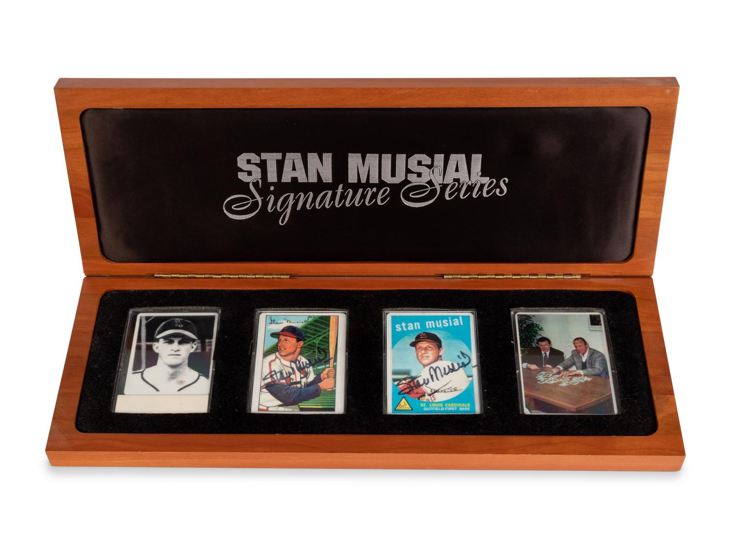 A Stan Musial Signature Series Set of Signed Autograph Baseball Cards,