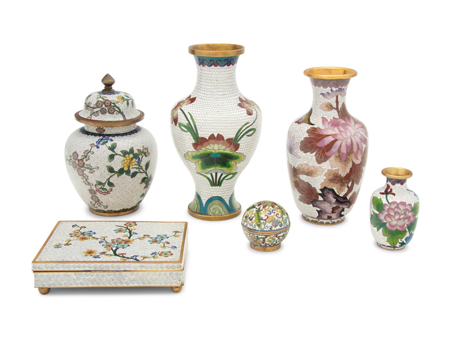 14 Chinese Cloisonné Enamel Articles