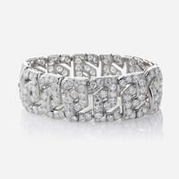 A Diamond and Platinum Bracelet