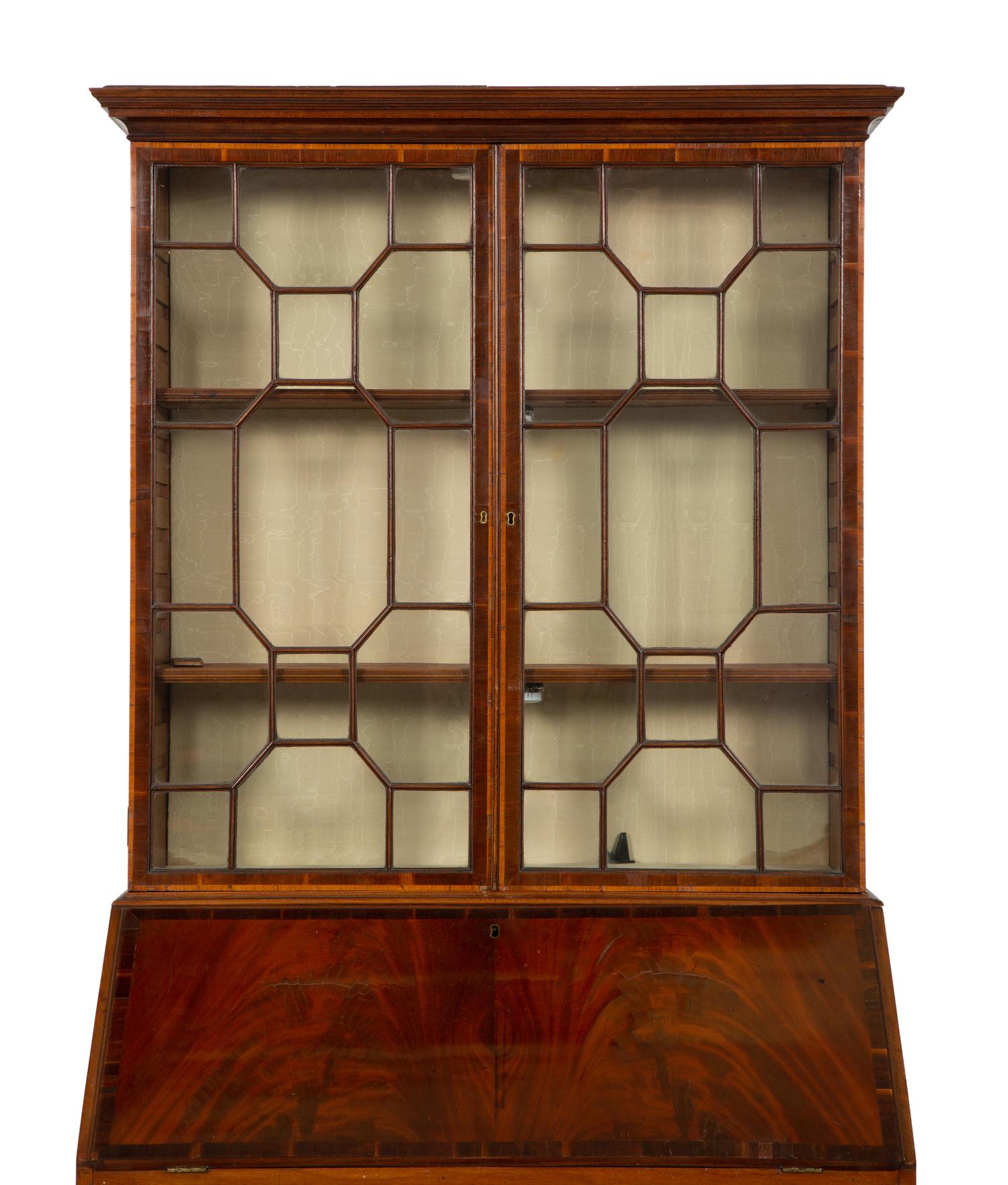 A George III Mahogany Secretary Desk