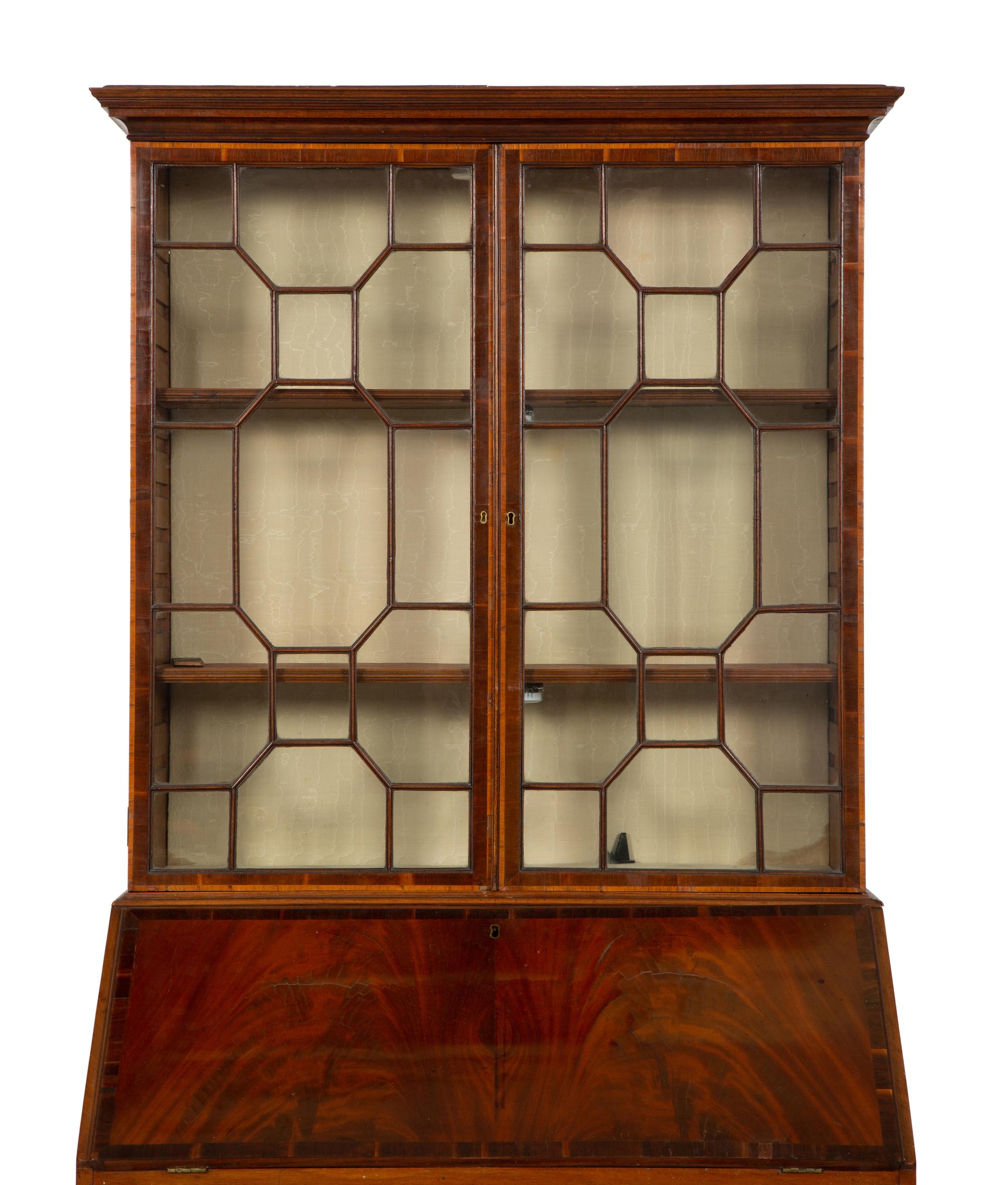 A George III Mahogany Secretary Desk