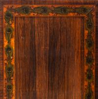 A George III Rosewood and Polychrome Decorated Side Cabinet
