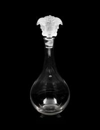 A Group of Versace Medusa Lumiere Glass Articles